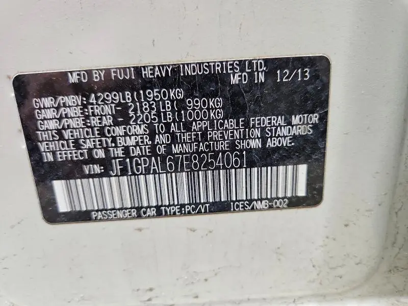 2014 SUBARU IMPREZA SPORT PREMIUM  