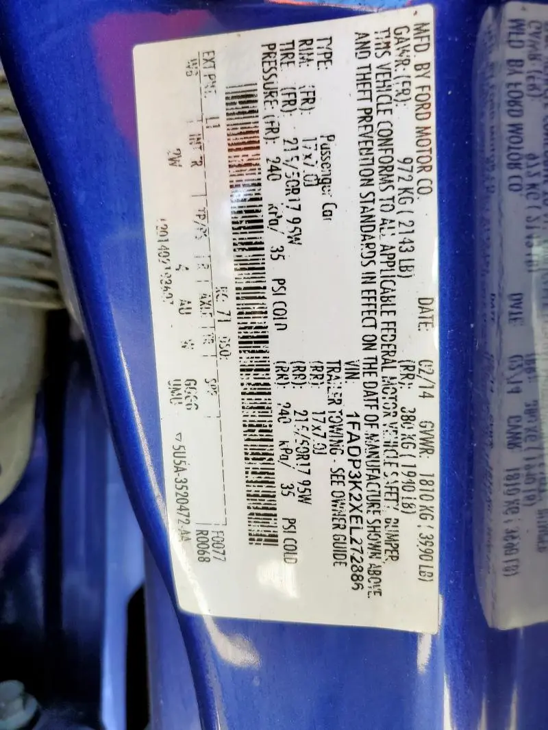 2014 FORD FOCUS SE