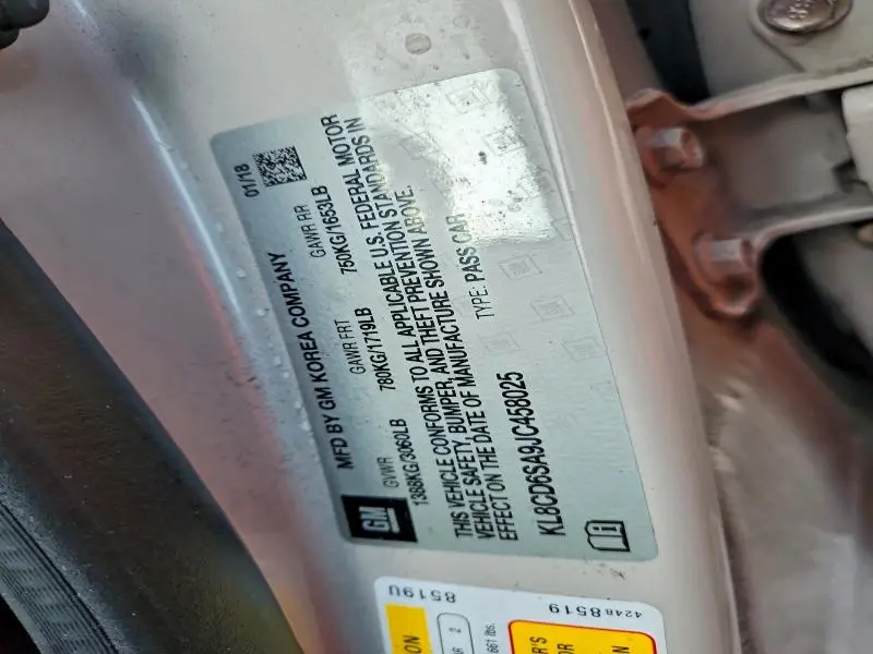 2018 CHEVROLET SPARK 1LT  