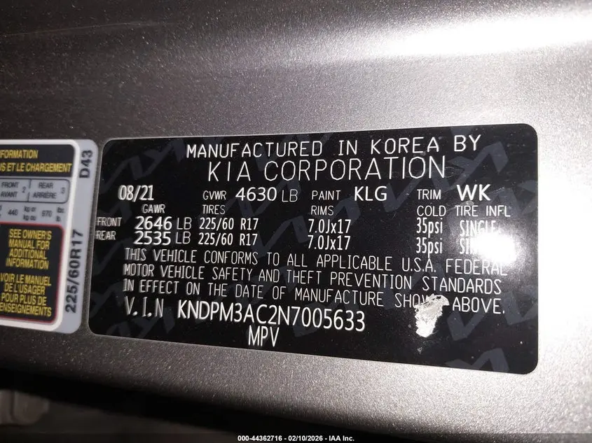 2022 KIA SPORTAGE LX