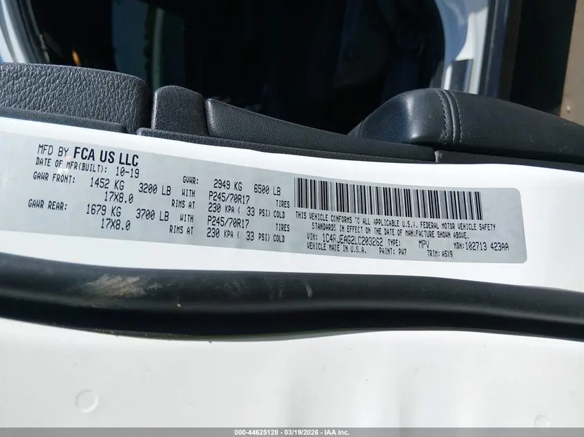 2020 JEEP GRAND CHEROKEE LAREDO E 4X2