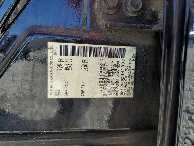 2012 NISSAN ALTIMA 2.5  