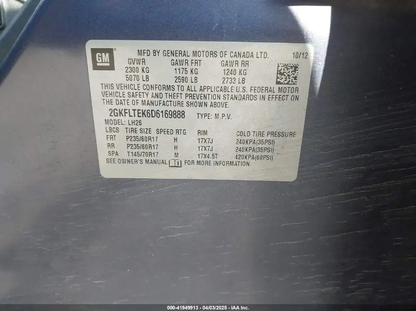 2013 GMC TERRAIN SLE-2
