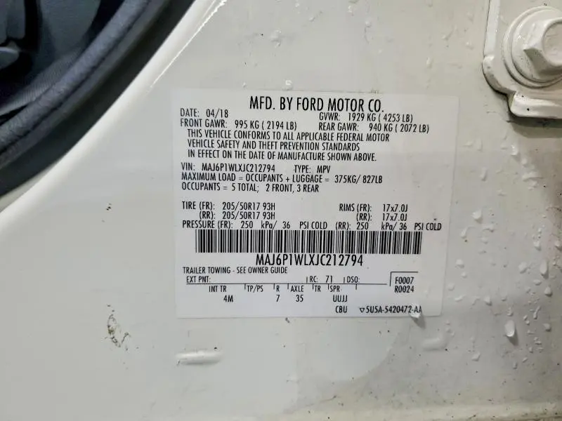 2018 FORD ECOSPORT TITANIUM  