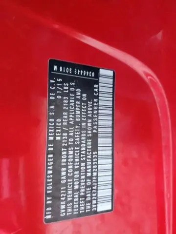 2015 VOLKSWAGEN JETTA BASE  