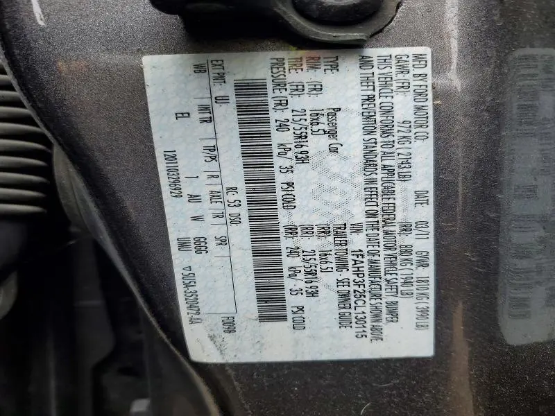 2012 FORD FOCUS SE  