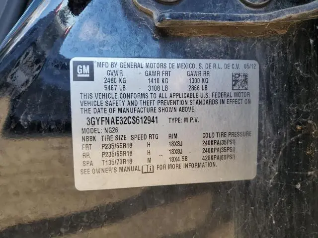 2012 CADILLAC SRX LUXURY COLLECTION  