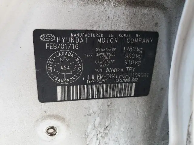 2017 HYUNDAI ELANTRA SE  