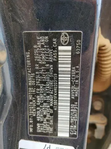 2017 TOYOTA CAMRY HYBRID  