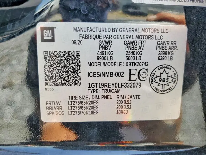 2020 GMC SIERRA K2500 DENALI  