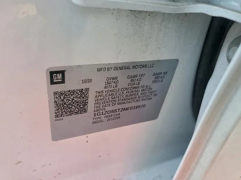 2021 CHEVROLET MALIBU LT  