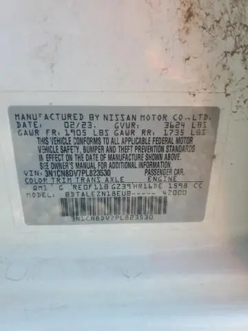 2023 NISSAN VERSA S  