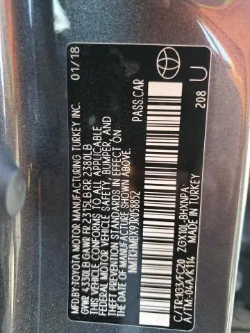 2018 TOYOTA C-HR XLE  