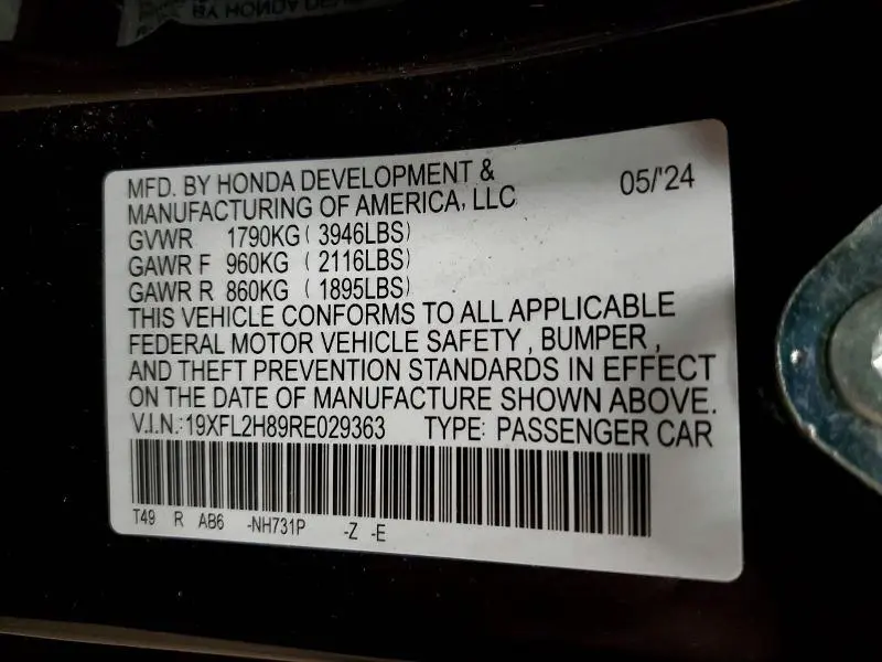 2024 HONDA CIVIC SPORT  