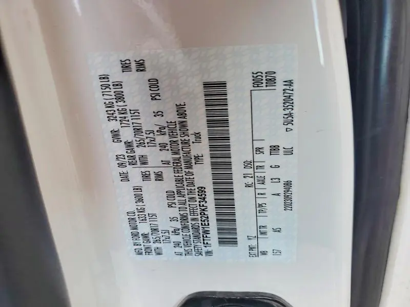 2023 FORD F150 SUPERCREW  