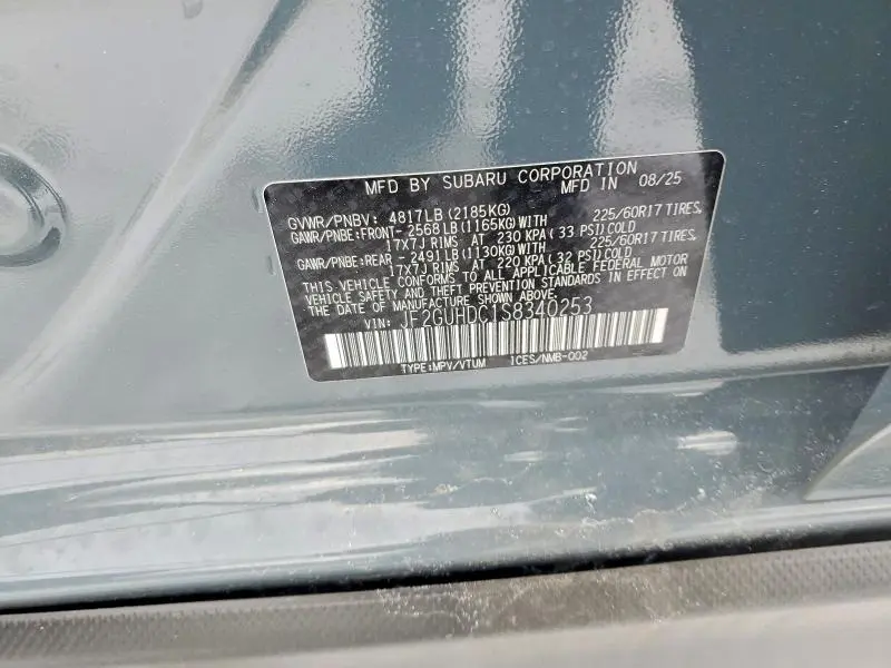 2025 SUBARU CROSSTREK PREMIUM  