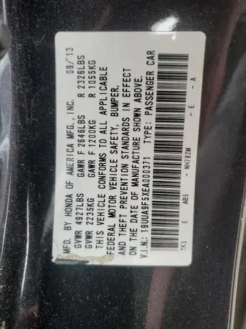 2014 ACURA TL TECH  