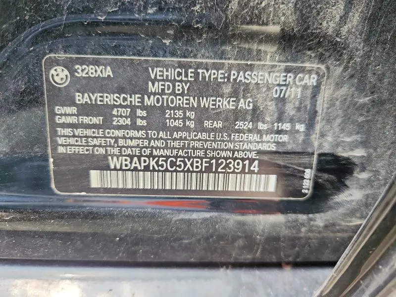 2011 BMW 328 XI SULEV  