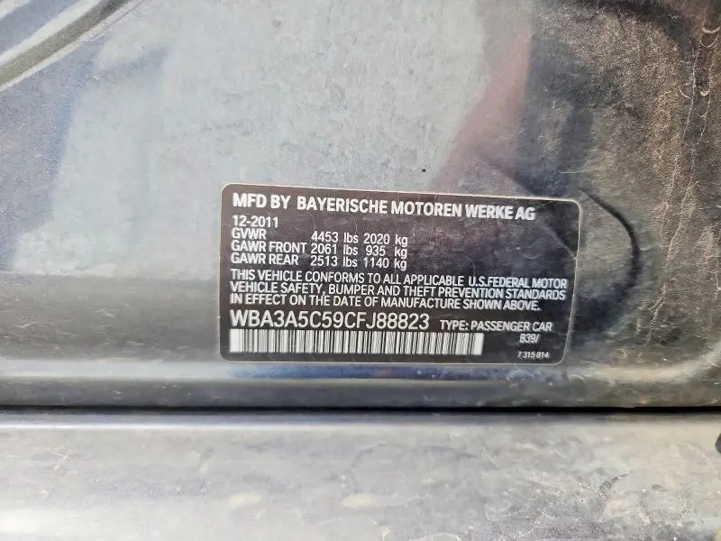 2012 BMW 328 I  