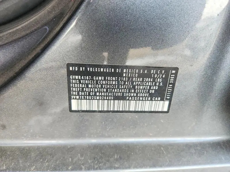 2025 VOLKSWAGEN JETTA SE  
