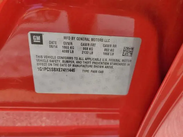 2014 CHEVROLET CRUZE LT  