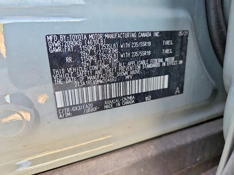 2021 TOYOTA RAV4 XLE PREMIUM  