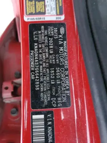 2016 KIA RIO EX
