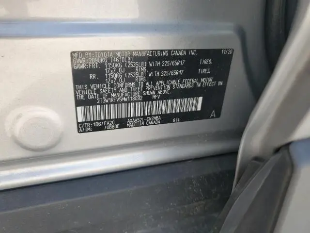 2021 TOYOTA RAV4 XLE  