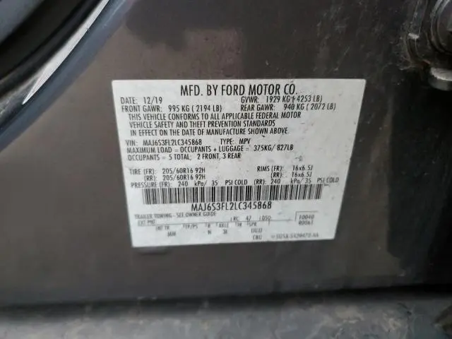 2020 FORD ECOSPORT S  