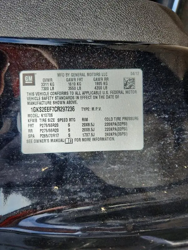 2012 GMC YUKON DENALI  