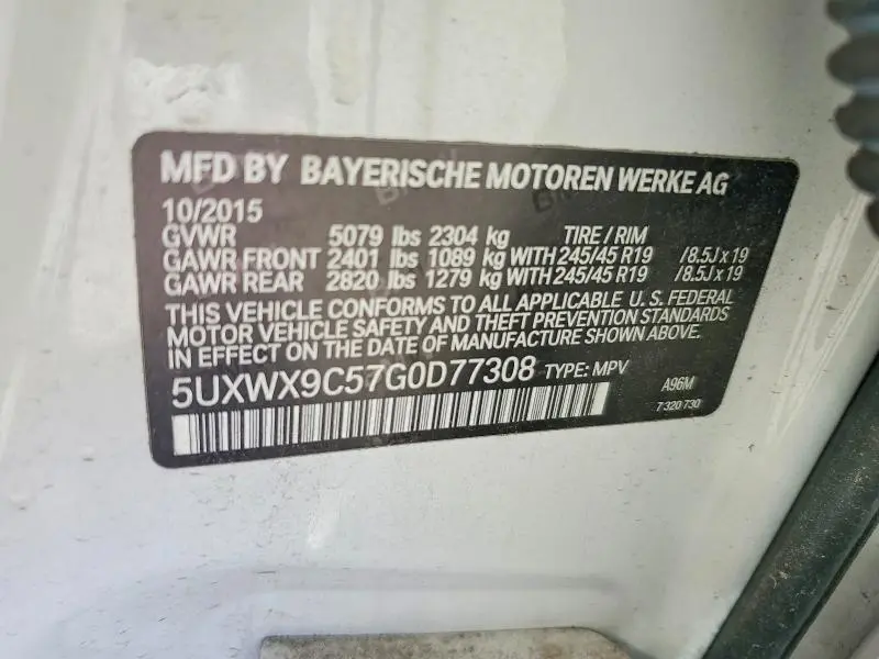 2016 BMW X3 XDRIVE28I  