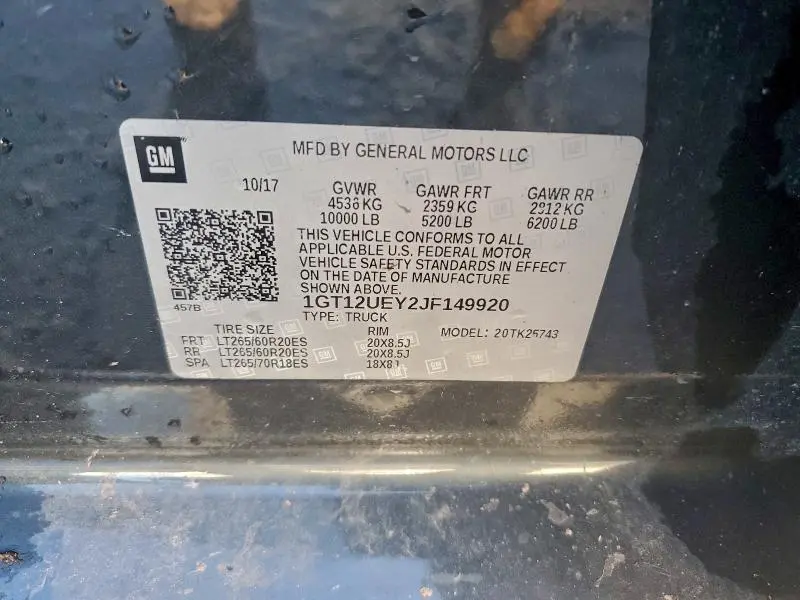 2018 GMC SIERRA K2500 DENALI  