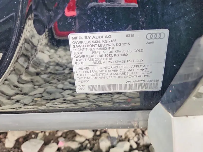2019 AUDI Q5 PREMIUM  
