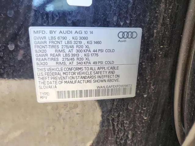 2015 AUDI Q7 PREMIUM PLUS  