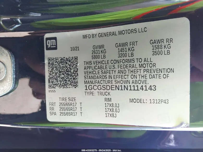 2022 CHEVROLET COLORADO 2WD  SHORT BOX Z71