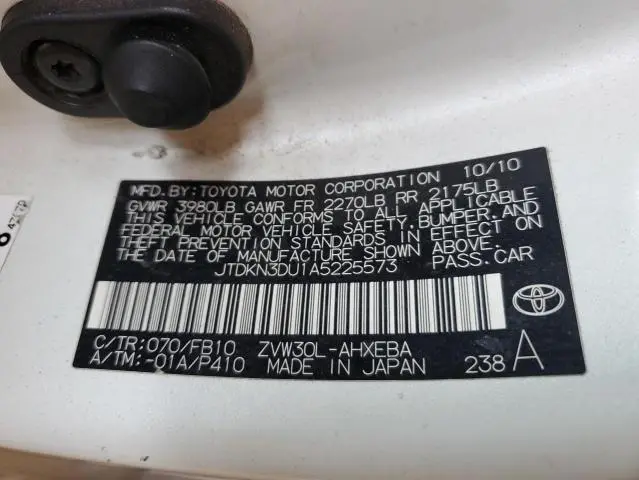 2010 TOYOTA PRIUS   