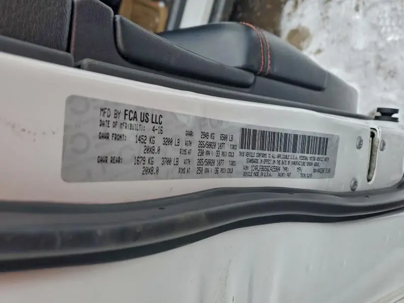 2016 JEEP GRAND CHEROKEE LIMITED  