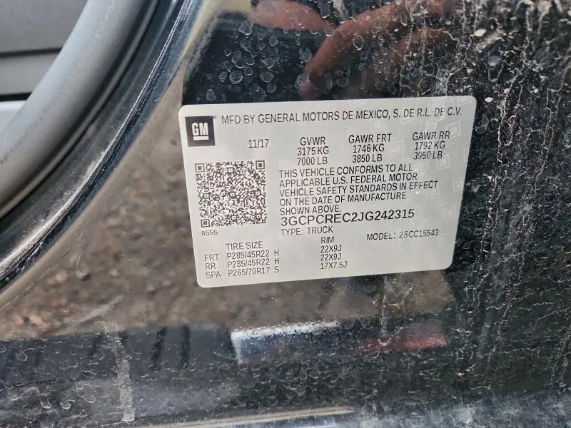 2018 CHEVROLET SILVERADO C1500 LT  