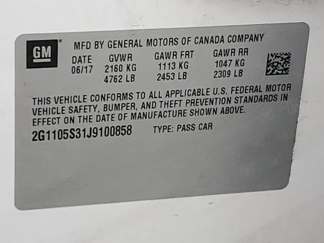 2018 CHEVROLET IMPALA LT  