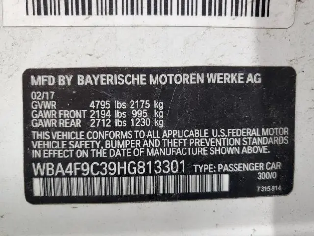 2017 BMW 430XI GRAN COUPE