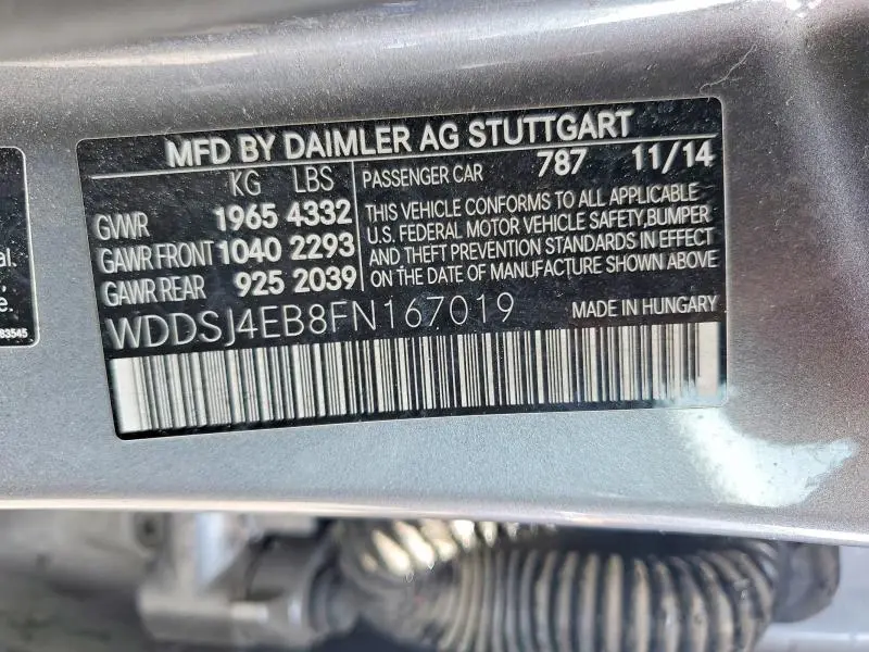 2015 MERCEDES-BENZ CLA 250  