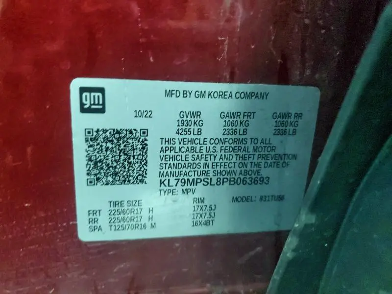 2023 CHEVROLET TRAILBLAZER LT  