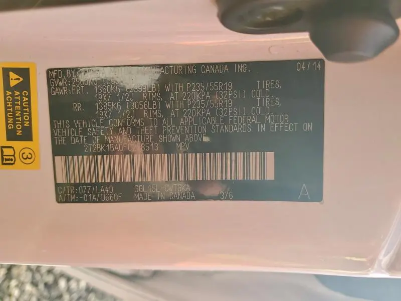 2015 LEXUS RX 350 BASE  