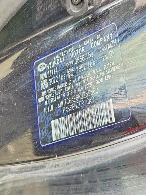 2015 HYUNDAI VELOSTER TURBO  