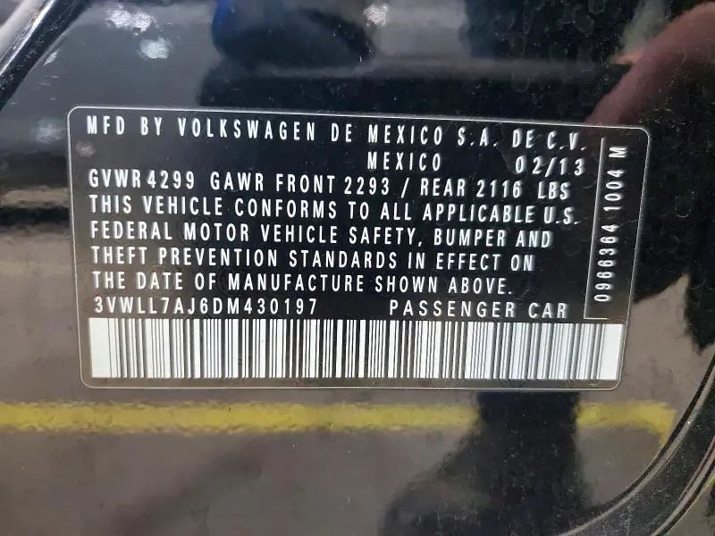 2013 VOLKSWAGEN JETTA TDI  