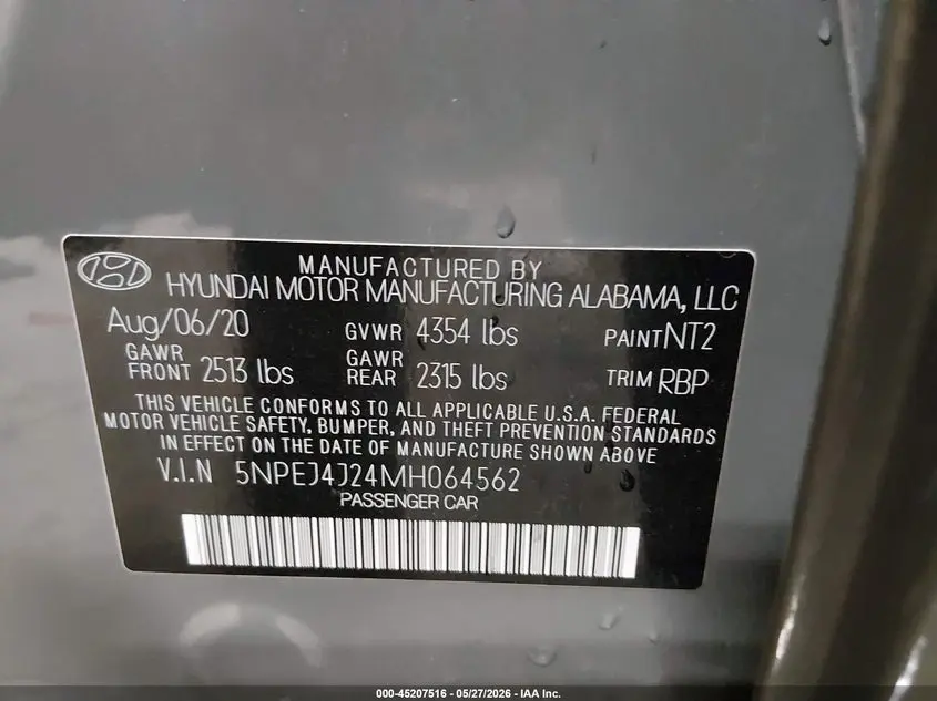 2021 HYUNDAI SONATA SEL PLUS