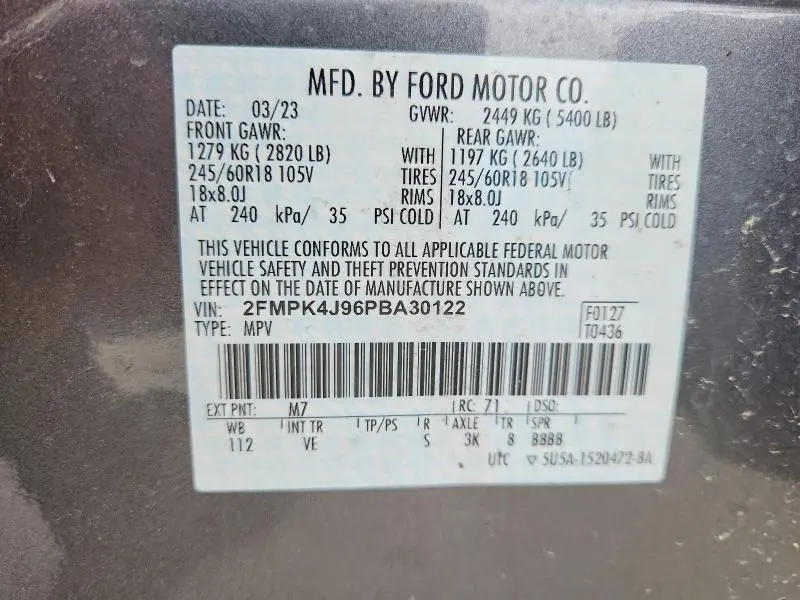 2023 FORD EDGE SEL  