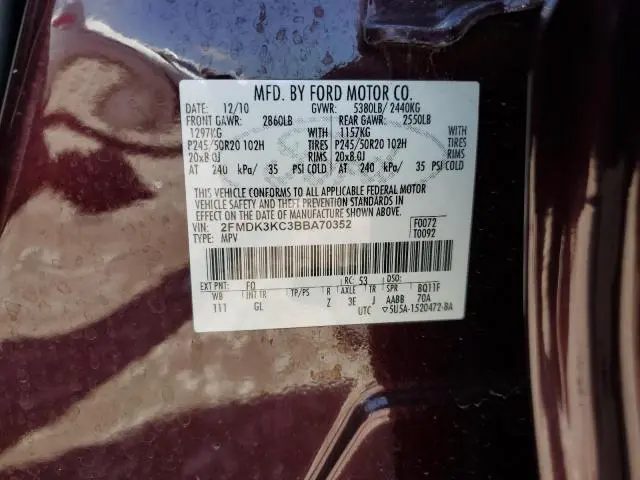 2011 FORD EDGE LIMITED  