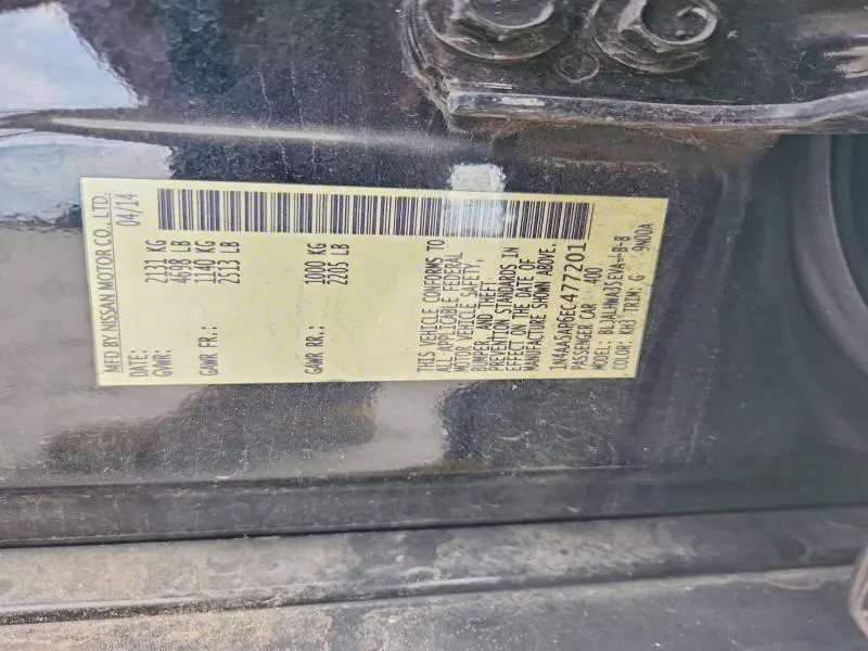 2014 NISSAN MAXIMA 3.5 SV  