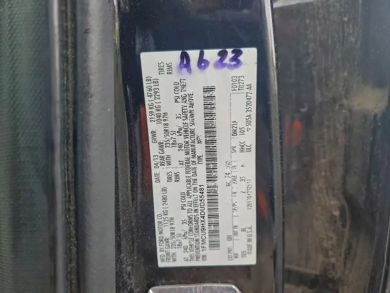 2013 FORD ESCAPE SEL  